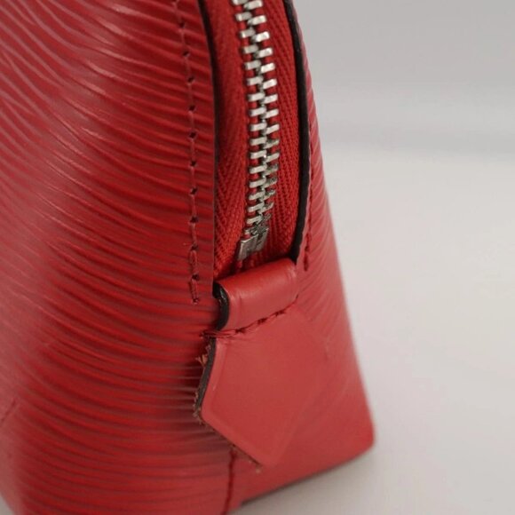 LOUIS VUITTON Epi Pochette Cosmetic PM Pouch Red M41114 LV Auth 111537 - Picture 7 of 16